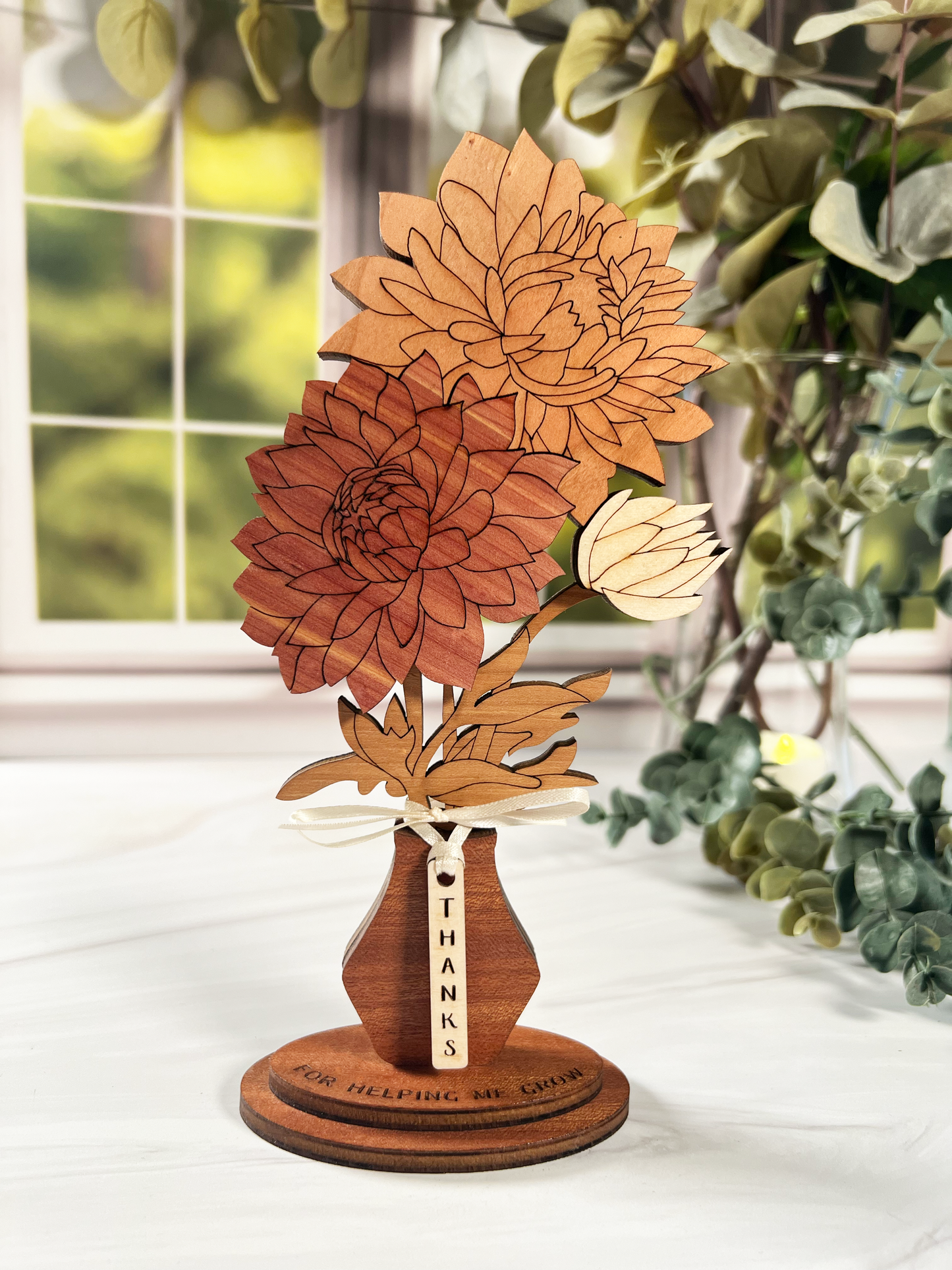 Wood Floral Bouquet