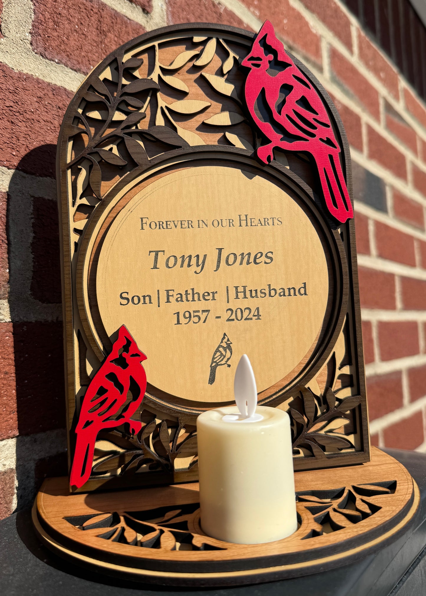 Remembrance Set with Votive Base or Stand