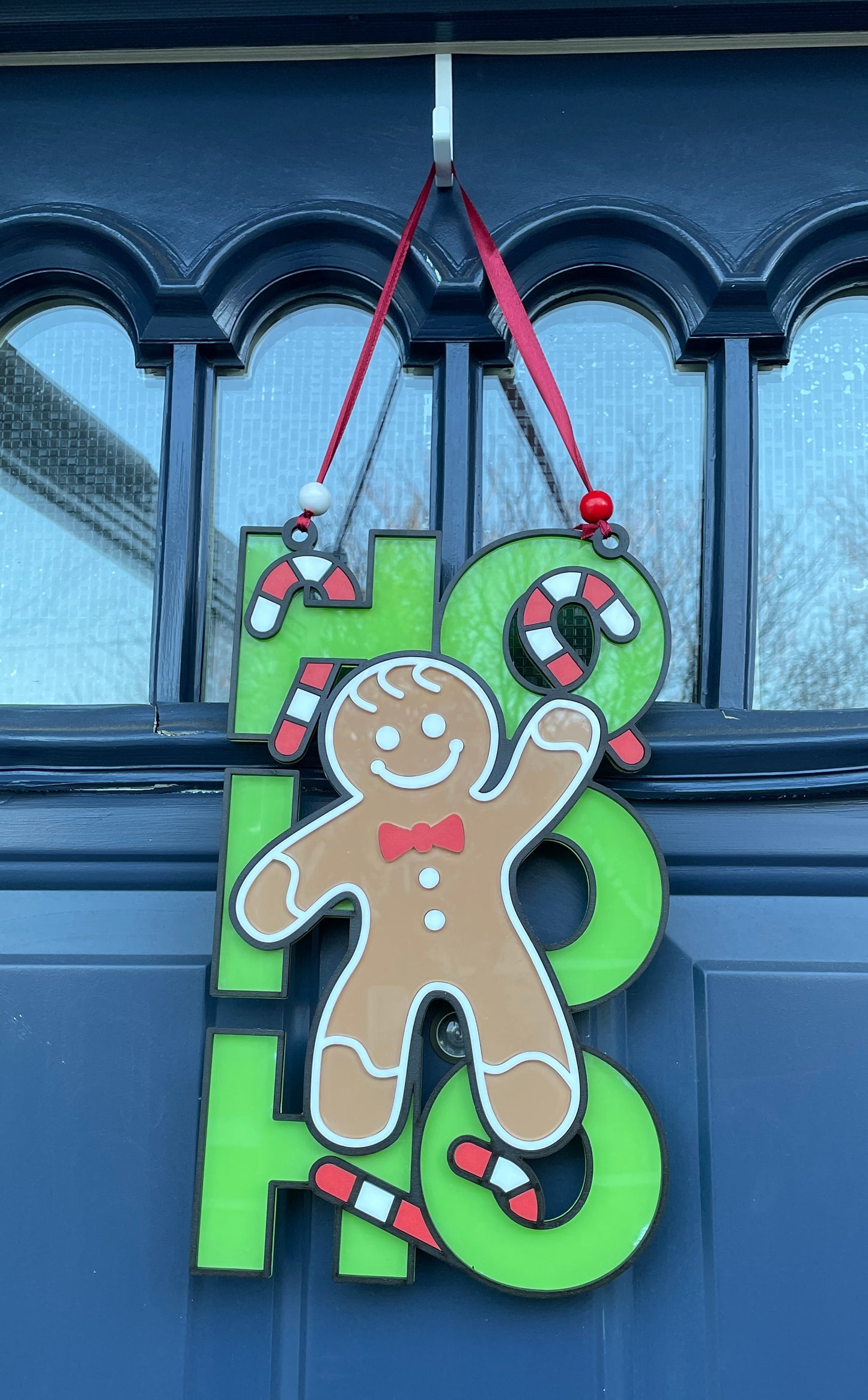 Door Hanger - Gingerbread man (HoHoHo)