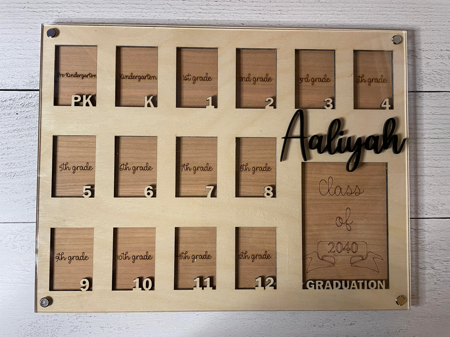 School Years Picture Frame, PreK-12 Picture Frame, Grade School Picture Frame