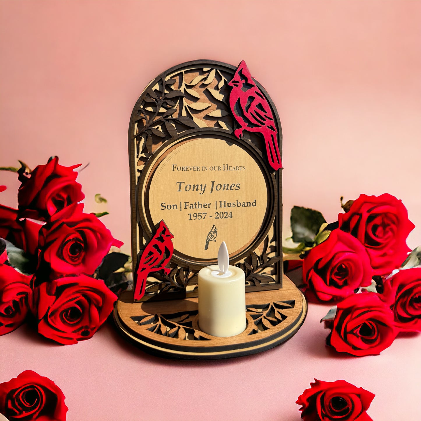 Remembrance Set with Votive Base or Stand